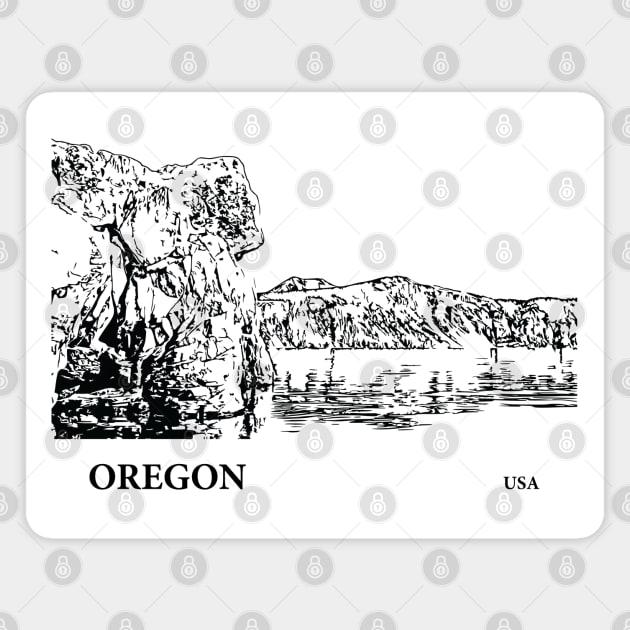 Oregon USA Magnet by Lakeric